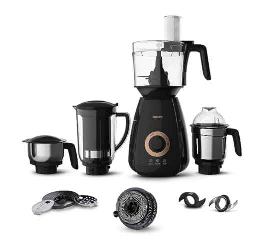 PHILIPS Mixer Grinder 3-in-1 750 Watt (Mixer Grinder + Juicer + Food Processor) 4 Jar, (HL7707/00) - Image 3